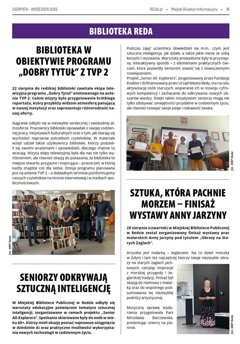Niezwykle miło jest nam przeczytać o naszych warsztatach w Miejskim Biuletynie i...